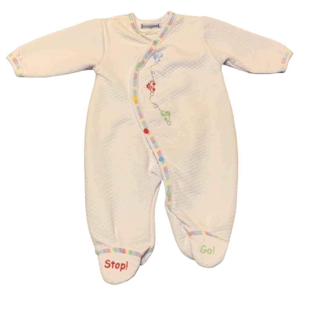 Vintage Buster brown one piece outfit with cars